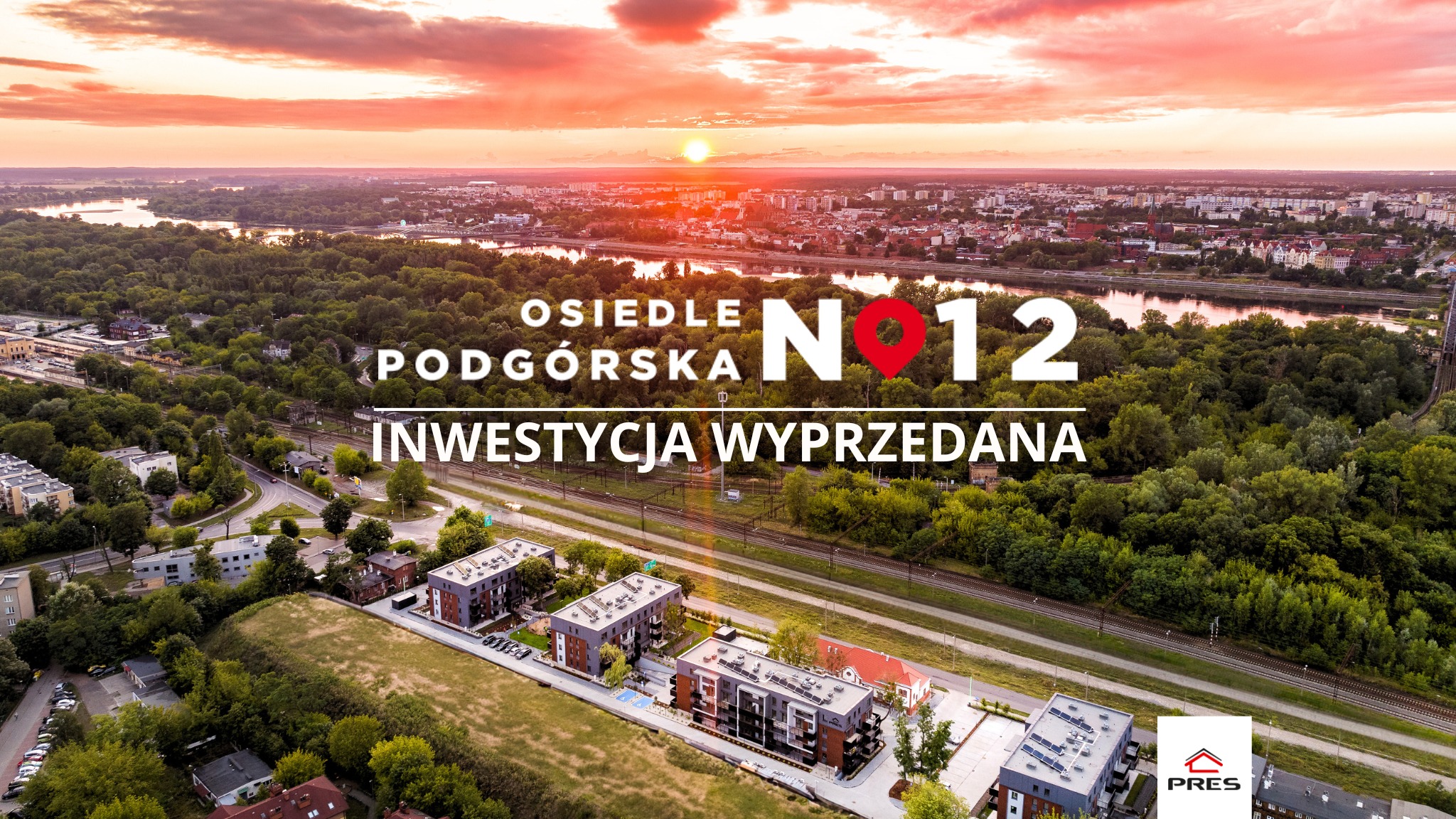 informacja o wyprzedaniu wszystkich mieszkań na osiedlu Podgórska 12 w Toruniu