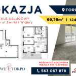 okazja inwestycyjna Toruń, lokale usługowe w obniżonej cenie. Żwirki i Wigury 55